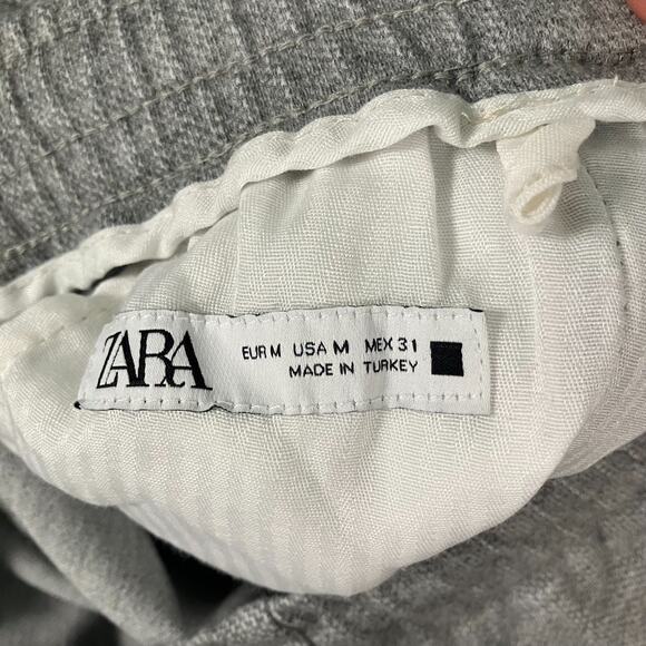 Zara Jogger Pants Men’s Medium Gray Slim Fit Casual Trousers - Picture 5 of 10